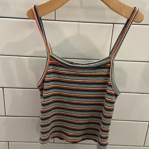 colorful stripped tank top